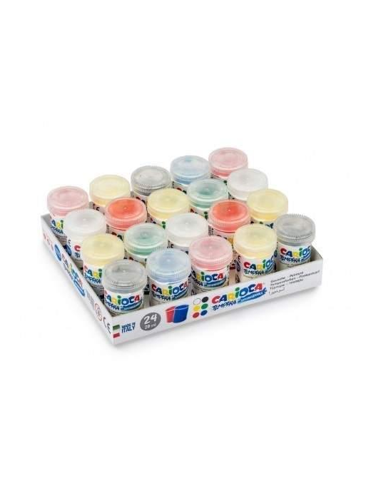 CARIOCA COLORI A TEMPERA 25ml 24pezzi