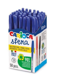CARIOCA PENNA A SFERA 50pezzi BLU