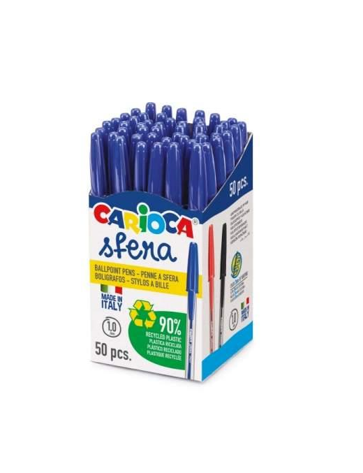 CARIOCA PENNA A SFERA 50pezzi BLU