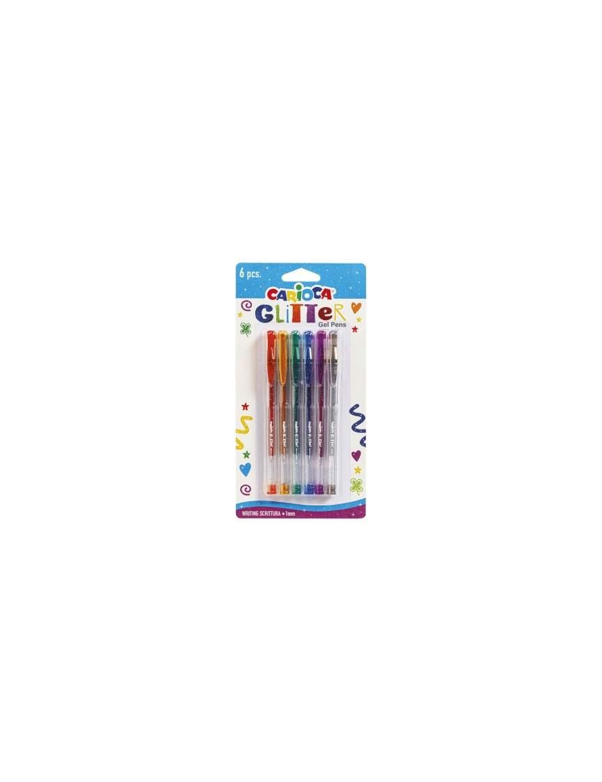 CARIOCA PENNA GLITTER 6pezzi