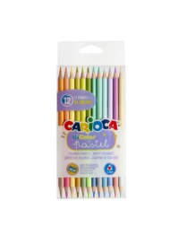 CARIOCA PASTEL MATITE BI-COLOR 12pezzi