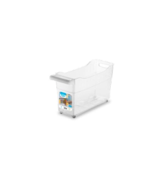 TROLLEY BOX CONTENITORE 46x16x27 CENTIMETRI TRASPARENTE