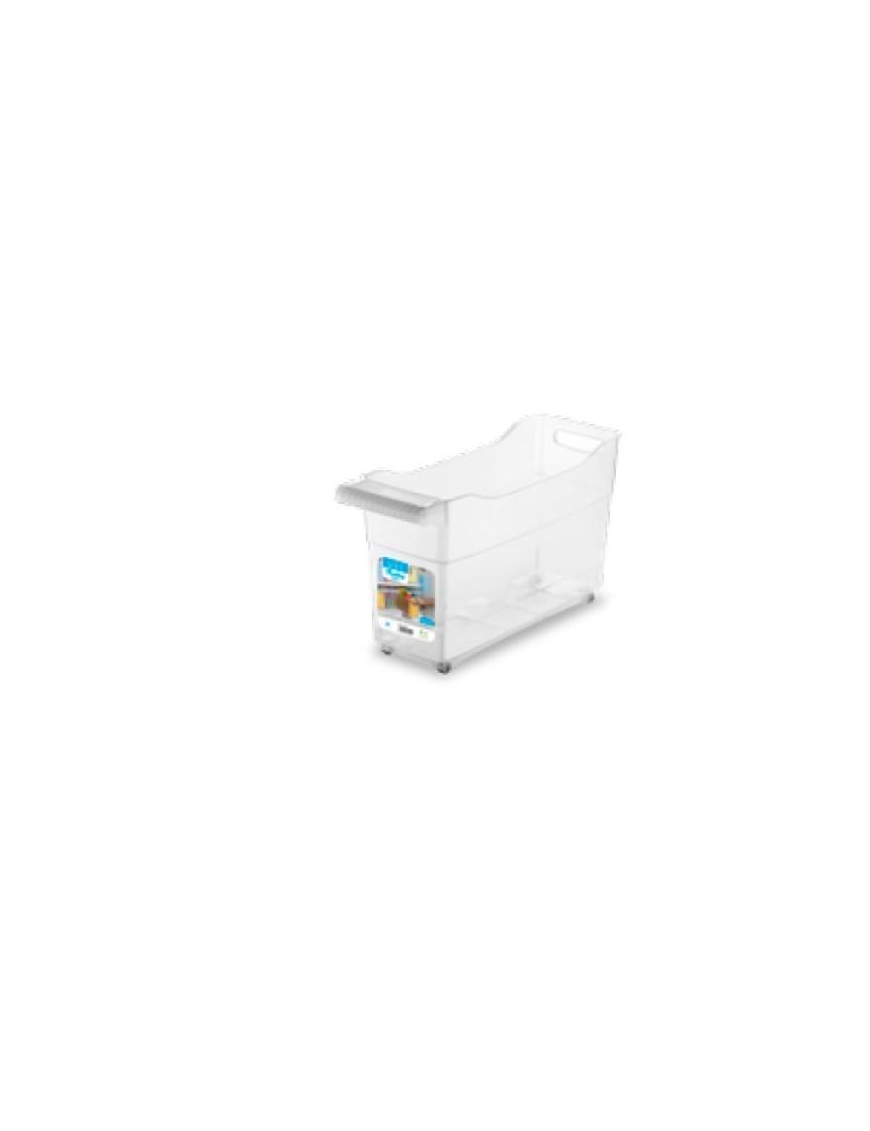 TROLLEY BOX CONTENITORE 46x16x27 CENTIMETRI TRASPARENTE