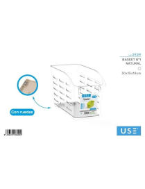 CESTINO NATURAL CON RUOTE N. 1