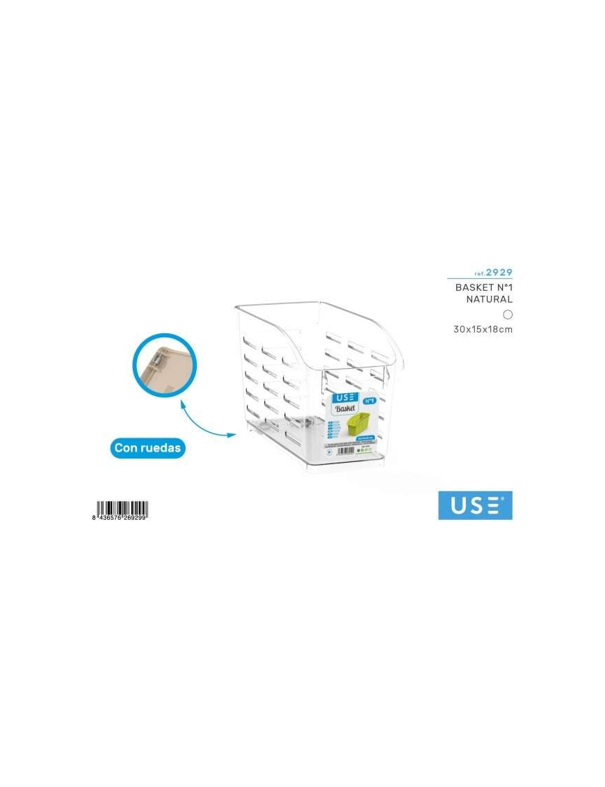 CESTINO NATURAL CON RUOTE N. 1
