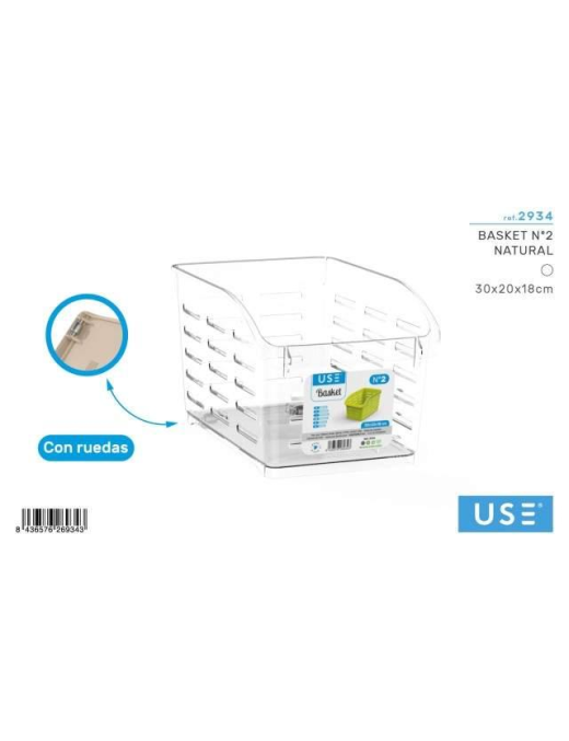 CESTINO NATURAL CON RUOTE N. 2