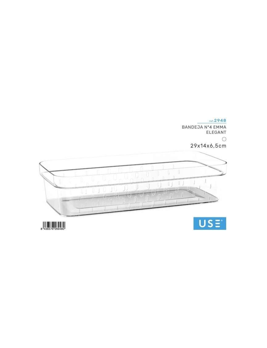 EMMA CRISTAL BASKET 29x14x6.5 CENTIMETERS