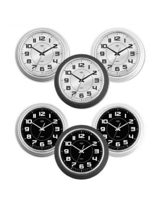 BeW CHROME WALL CLOCK DIAMETER 30 CENTIMETERS