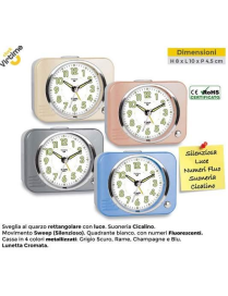 SVEGLIA QUARZO SWEEP RETTANGOLARE