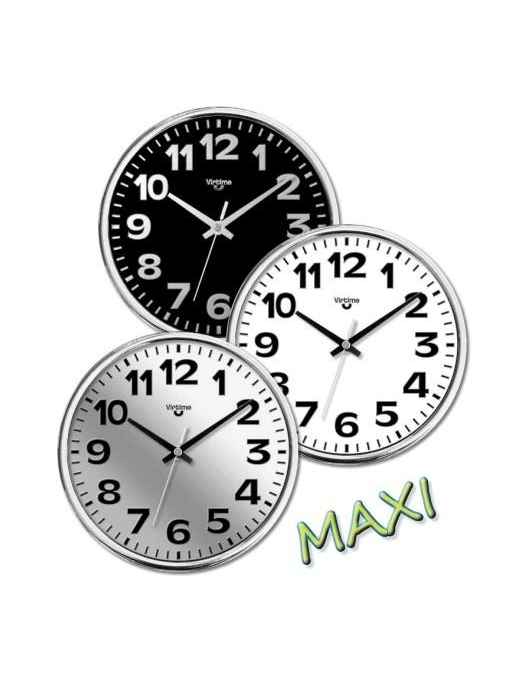 CROME MAXI WALL CLOCK 36 CM