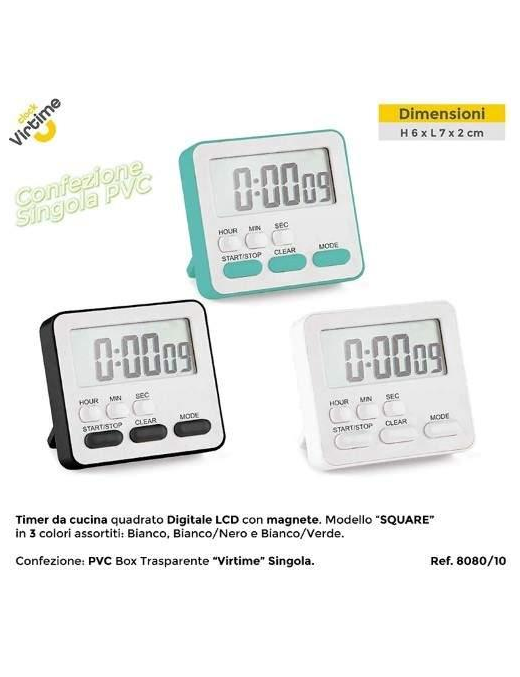 TIMER CUCINA LCD CON MAGNETE