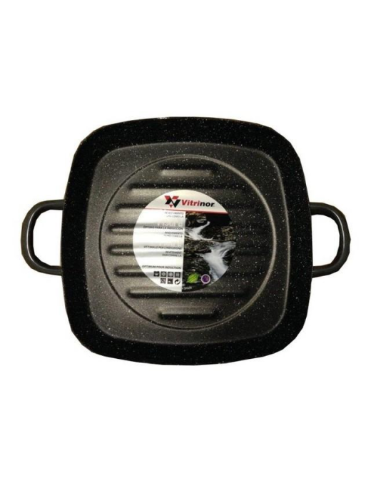 GRANITE LINE INDUCTION GRILL PAN 28x28 2 HANDLES