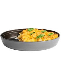 BOROS GRIS OVAL PAN 35x24x6cm