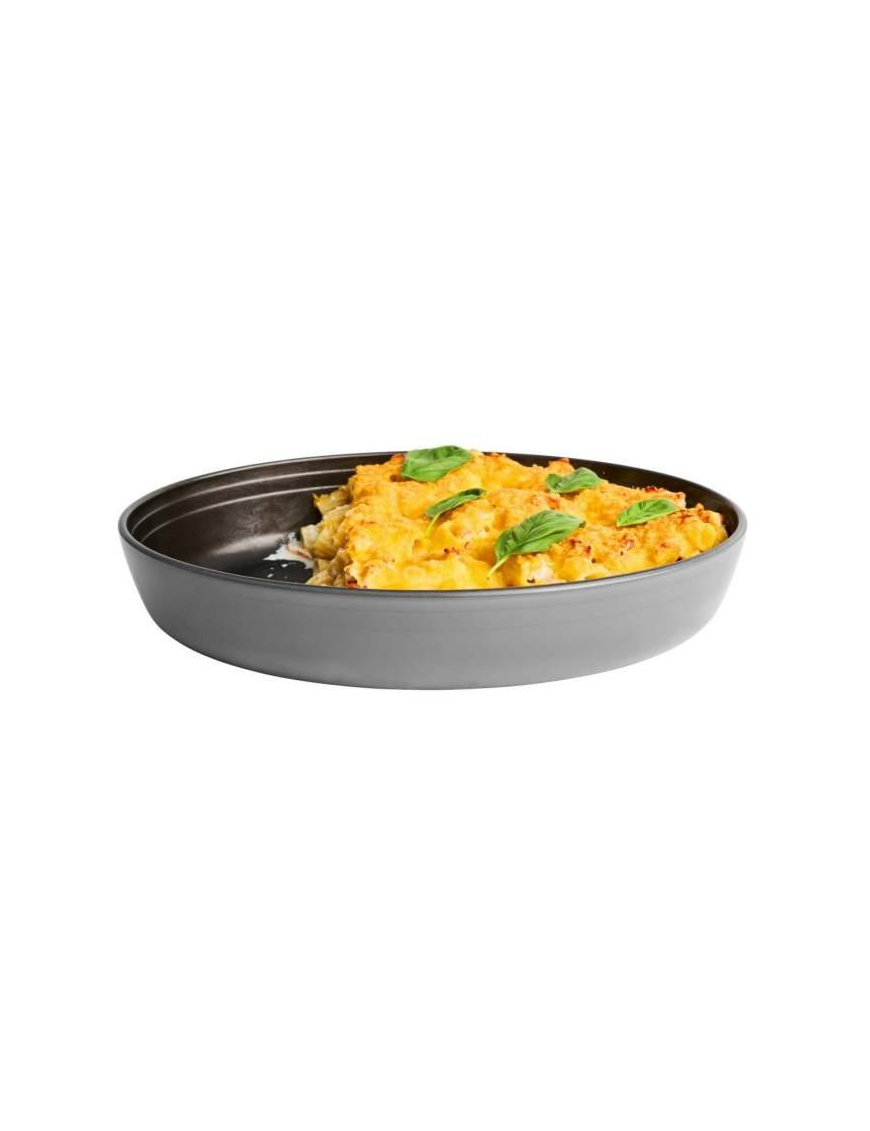 BOROS GRIS OVAL PAN 35x24x6cm