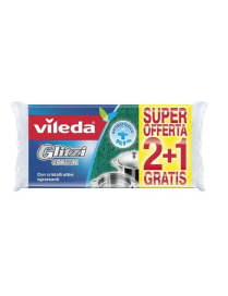VILEDA SPUGNA GLITZI CRYSTAL 3 PEZZI