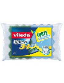 VILEDA SPUGNA GLITZI 3in1 2 PEZZI