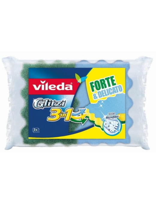 VILEDA SPUGNA GLITZI 3in1 2 PEZZI