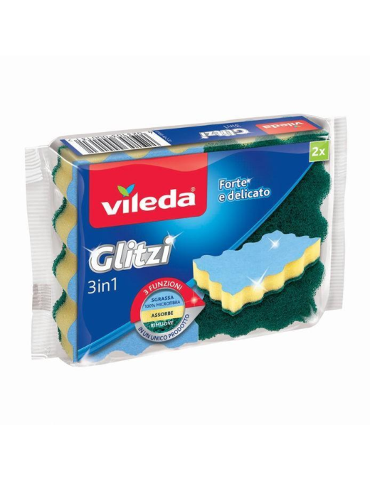 VILEDA GLITZI SPONGE 3in1 2 PIECES