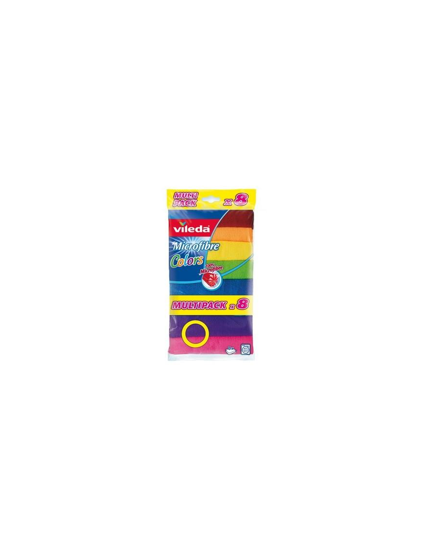 VILEDA PANNO MICROFIBRA COLORS 8 PEZZI