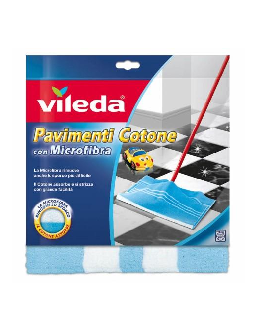 VILEDA PANNO PAVIMENTI COTONE CON MICROFIBRA