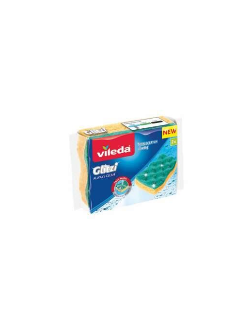 VILEDA SPUGNA GLITZI ALWAYS CLEAN 2 PEZZI