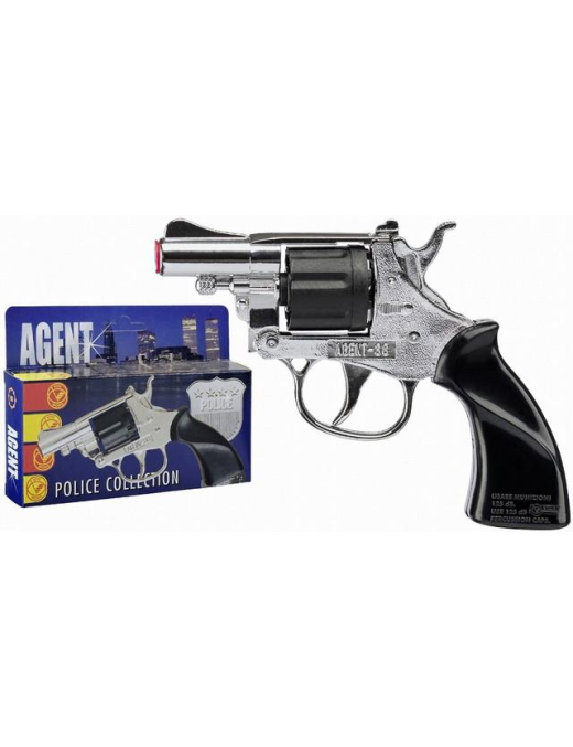 AGENT 38 SILVER PISTOL 8 SHOTS 1580