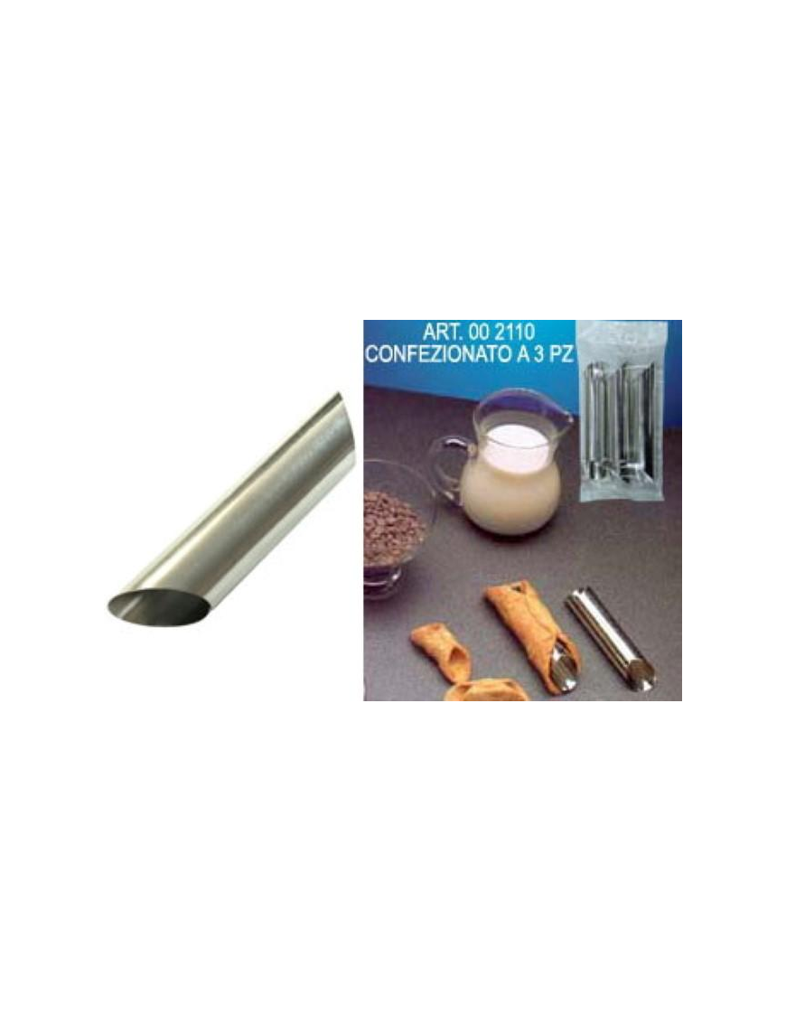 TIN LINE SHELLED CANNOLI SHAPE 3 PIECES