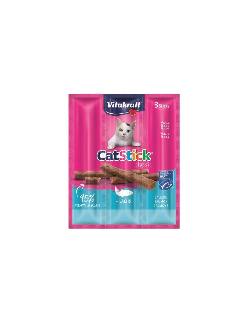 LINEA PET STICK CAT SALMONE 3 PEZZI