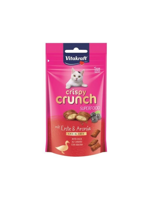PET LINE CRISPY CRUNCH CAT 60 GRAMS DUCK