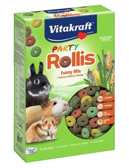 LINEA PET SNACK RODITORI ROLLIS PARTY 500 GRAMMI