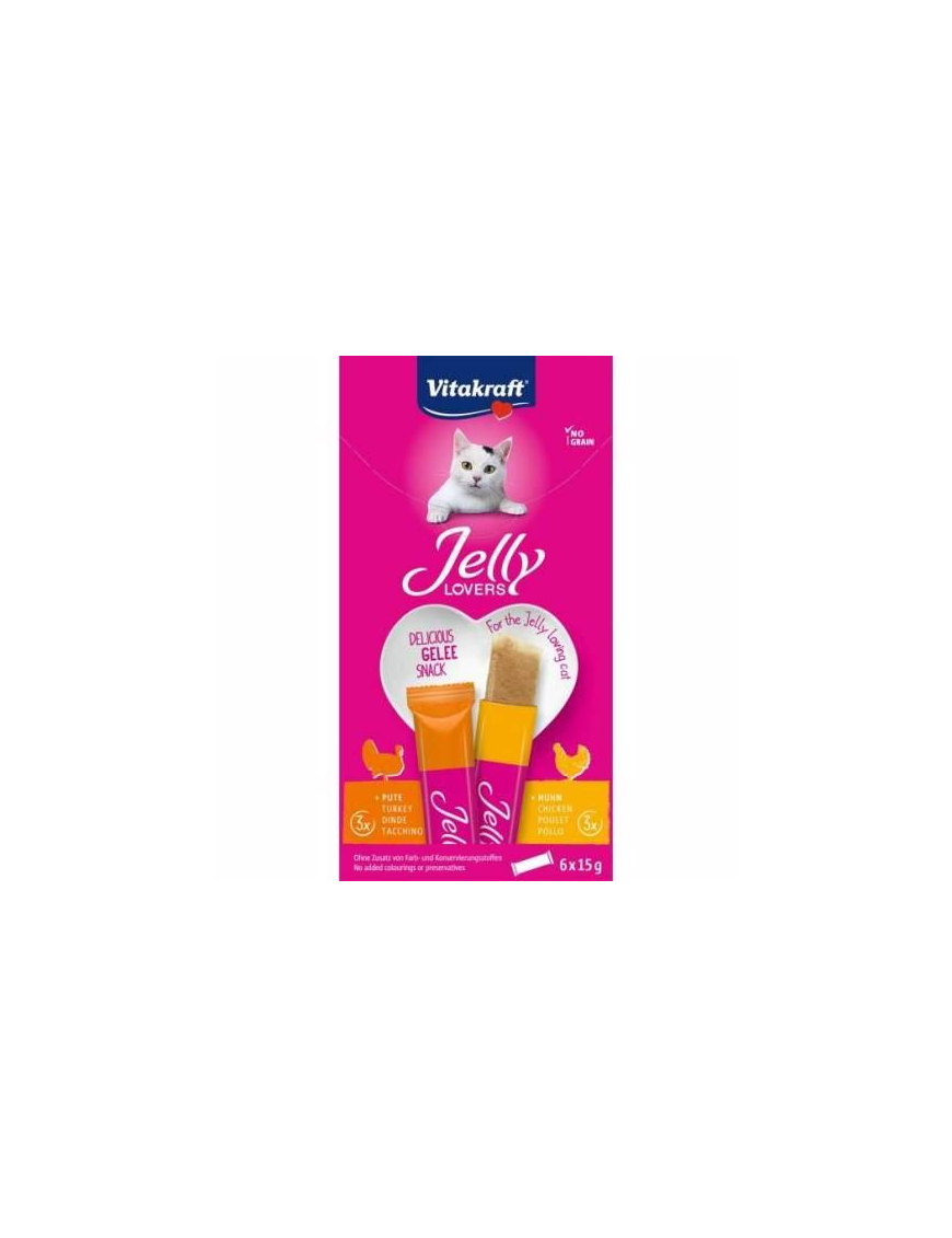 PET JELLY LINE CATS CHICKEN/TURKEY 6x15 GRAMS