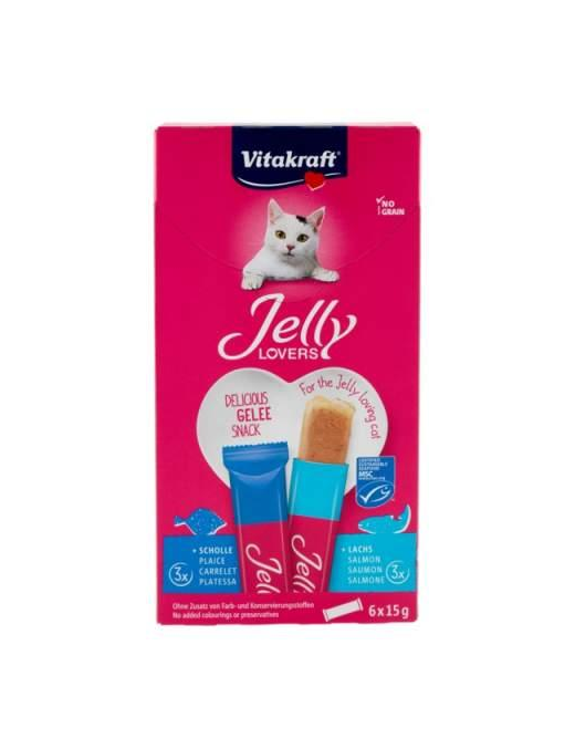 PET JELLY LINE CATS SALMON 6x15 GRAMS