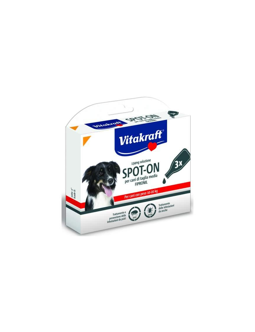 LINEA PET ANTIPARASSITARIO CANI SPOT ON 3x1,34 MILLILITRI