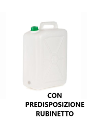 TANICA CON PREDISPOSIZIONE RUBINETTO 20 LITRI