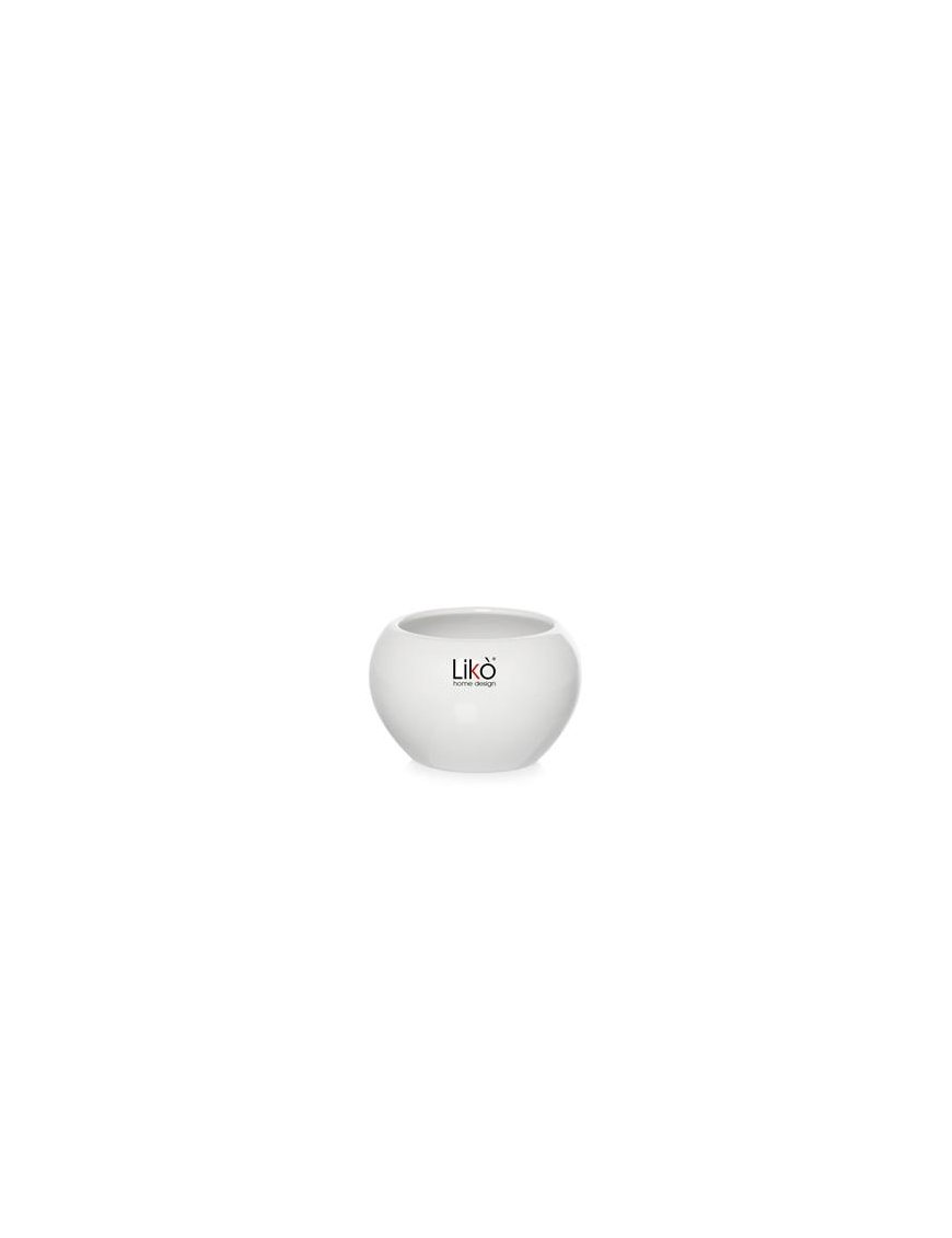 VASO SFERA BIANCO d.  9,5cm h