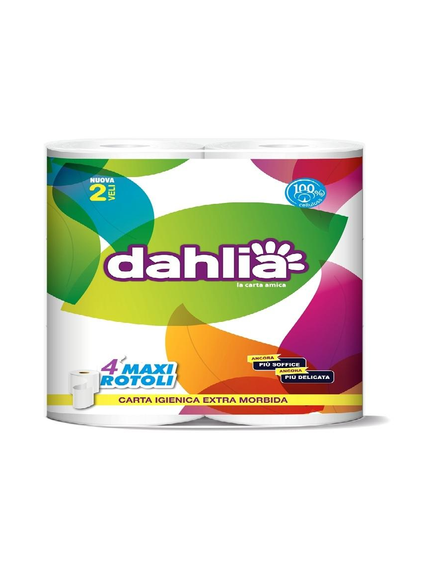 DAHLIA LINE EMBOSSED TOILET PAPER 4 PIECES 2 PLY