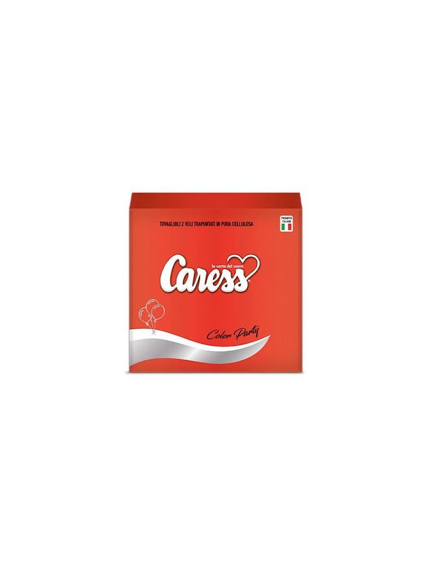 CARESS PARTY LINE RED NAPKINS 33x33 CENTIMETERS