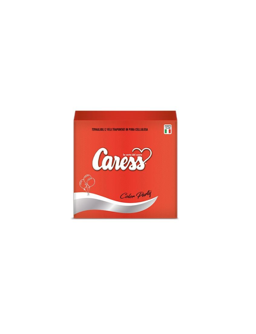 CARESS PARTY LINE RED NAPKINS 33x33 CENTIMETERS