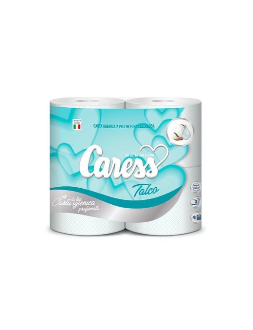 LINEA CARESS CARTA IGIENICA 4 PEZZI TALCO 2 VELI