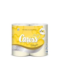 CARESS LINE TOILET PAPER 4 PIECES VANILLA 2 PLY
