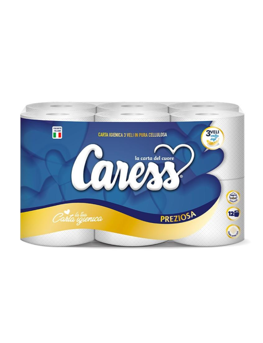 LINEA PREZIOSA CARTA IGIENICA 12 PEZZI 3 VELI