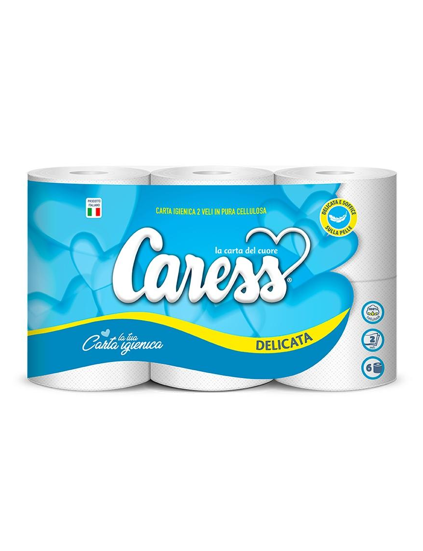 CARESS LINE OF DELICATE TOILET PAPER 6 PIECES