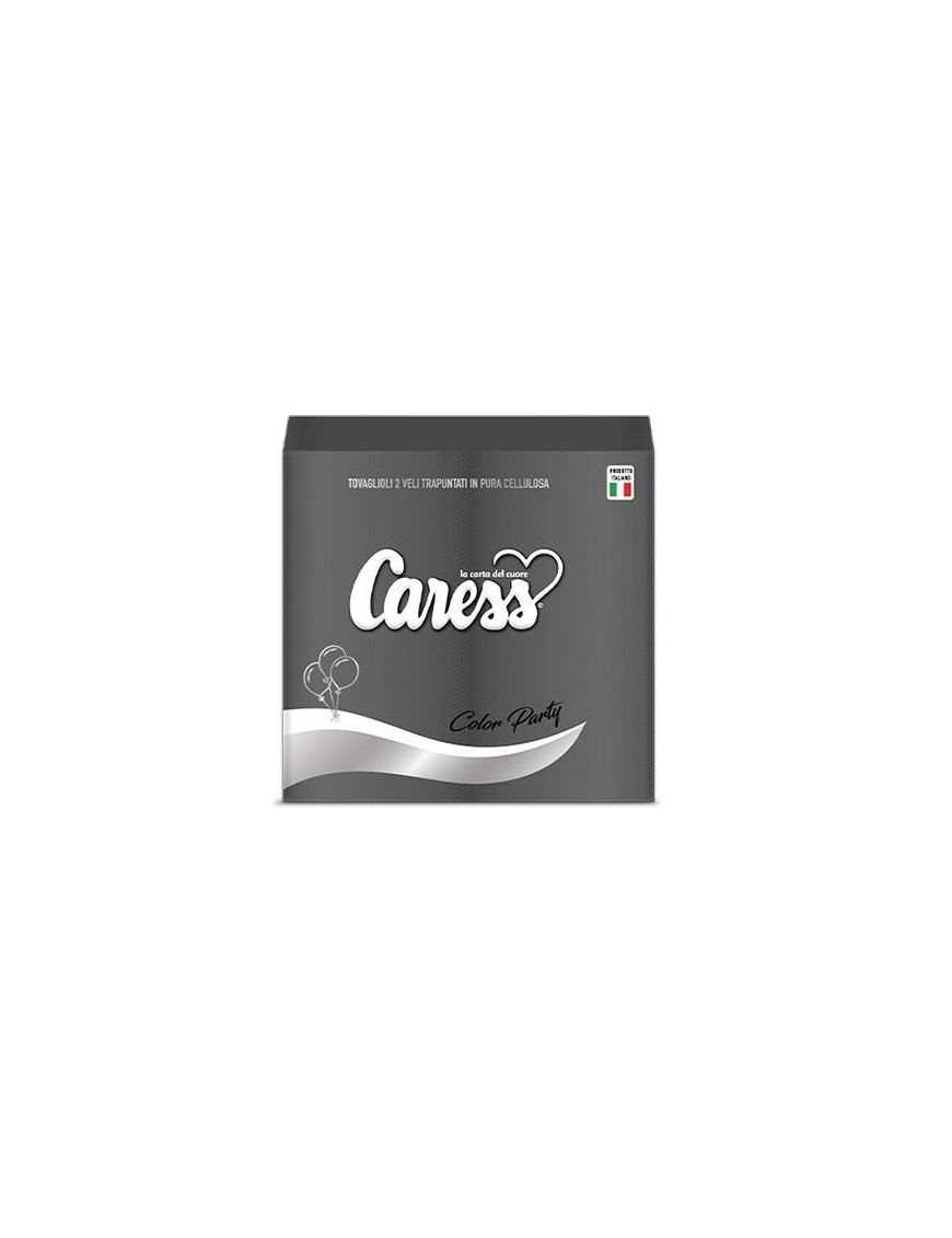 CARESS PARTY LINE BLACK NAPKINS 33x33 CENTIMETERS 2 PLY 25 PIECES