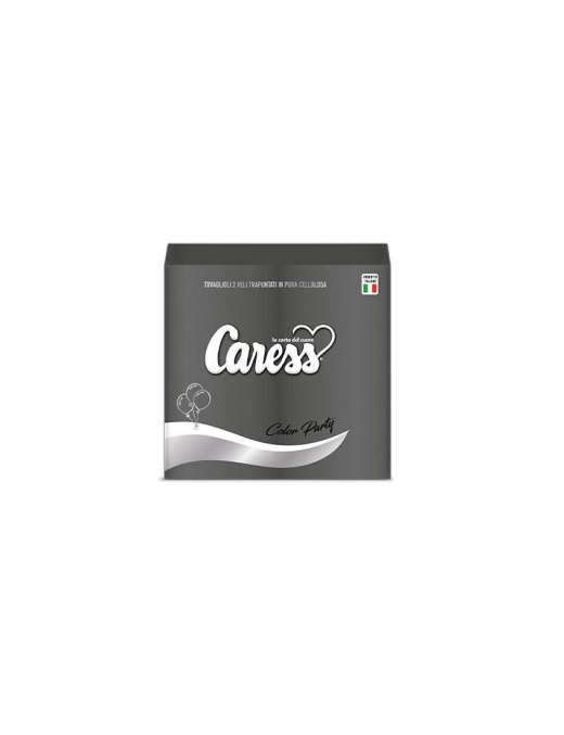 CARESS PARTY LINE BLACK NAPKINS 33x33 CENTIMETERS 2 PLY 25 PIECES