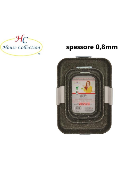 LINEA NEW KOS ROSTIERE 3pezzi 20/25/35cm