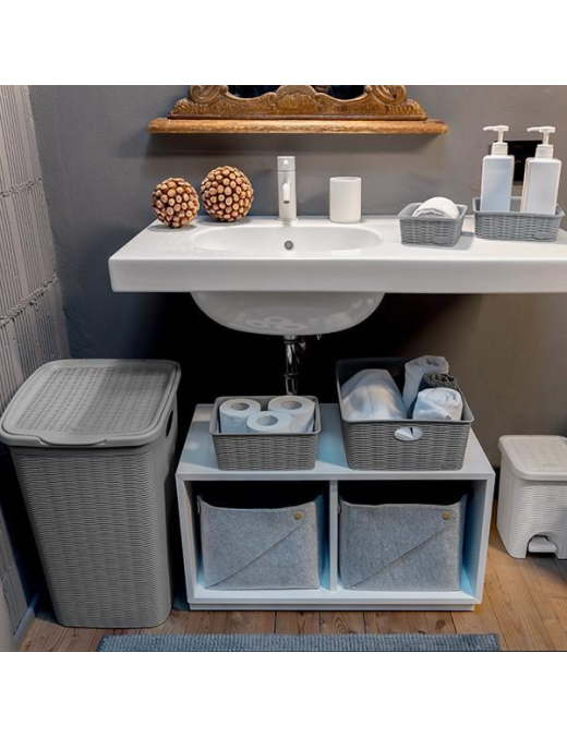 LINEA ELEGANCE PORTABIANCHERIA GREY 50lt