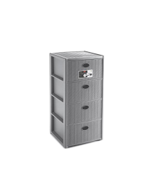 LINEA ELEGANCE CASSETTIERA 4 CASSETTI GREY
