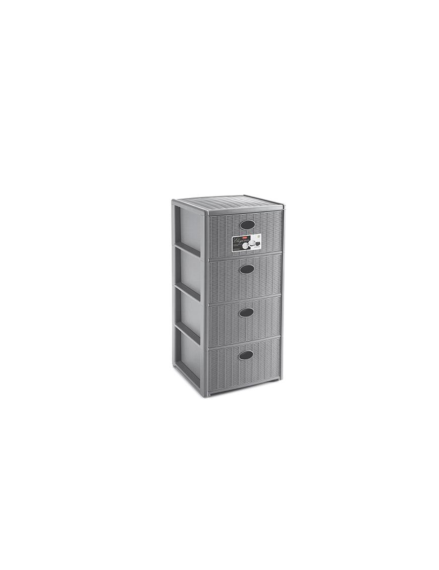 ELEGANCE LINE CHEST OF 4 DRAWERS GRAY