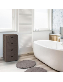 LINEA ELEGANCE CASSETTIERA 4 CASSETTI GREY