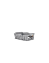 ELEGANCE LINE BASKET 20x14x6 GREY